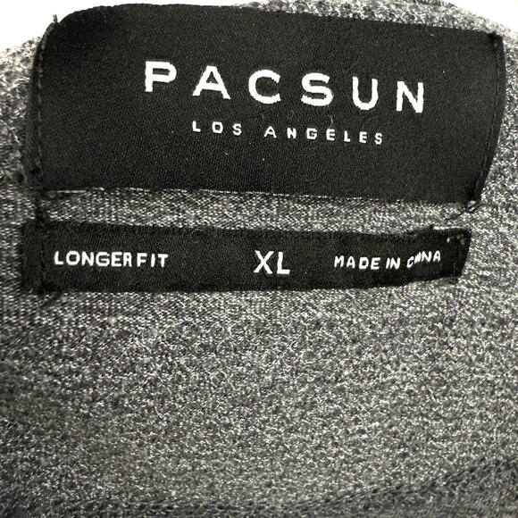 PACSUN Los Angeles Heathered Gray Longer Fit Tee XL Athleisure - Surf and Skater - Picture 3 of 8